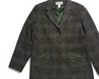 Orvis Sporting Traditions 90s Vintage Wool Tweed Sport Coat Blazer