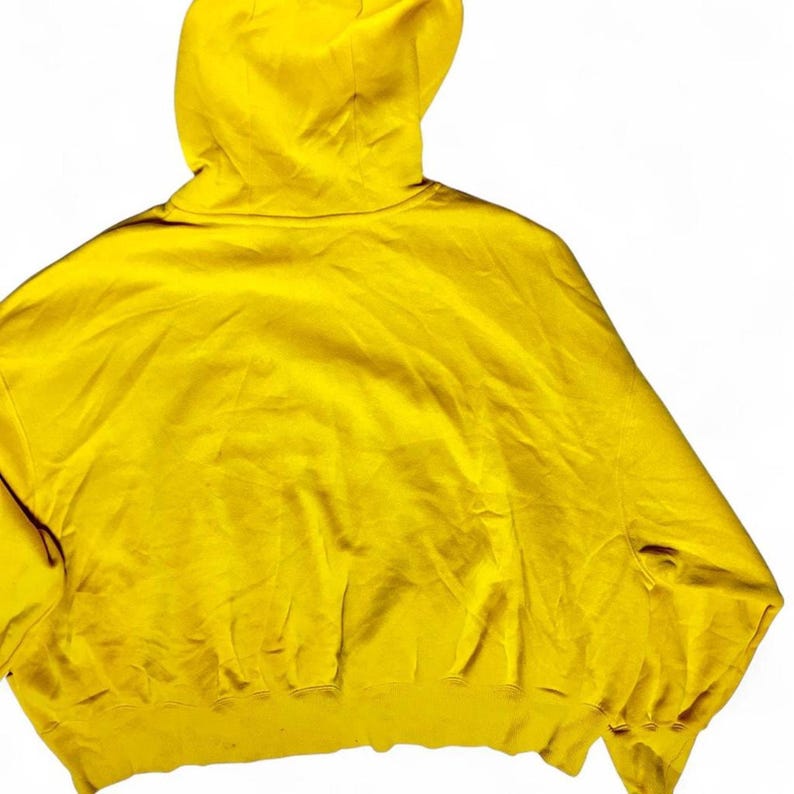 Nike Vintage Y2k Center Swoosh hoodie geel boxy sweatshirt groot afbeelding 5