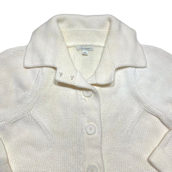 Banana Republic 90s Vintage Ivory Chunky Knit Cot… - image 3