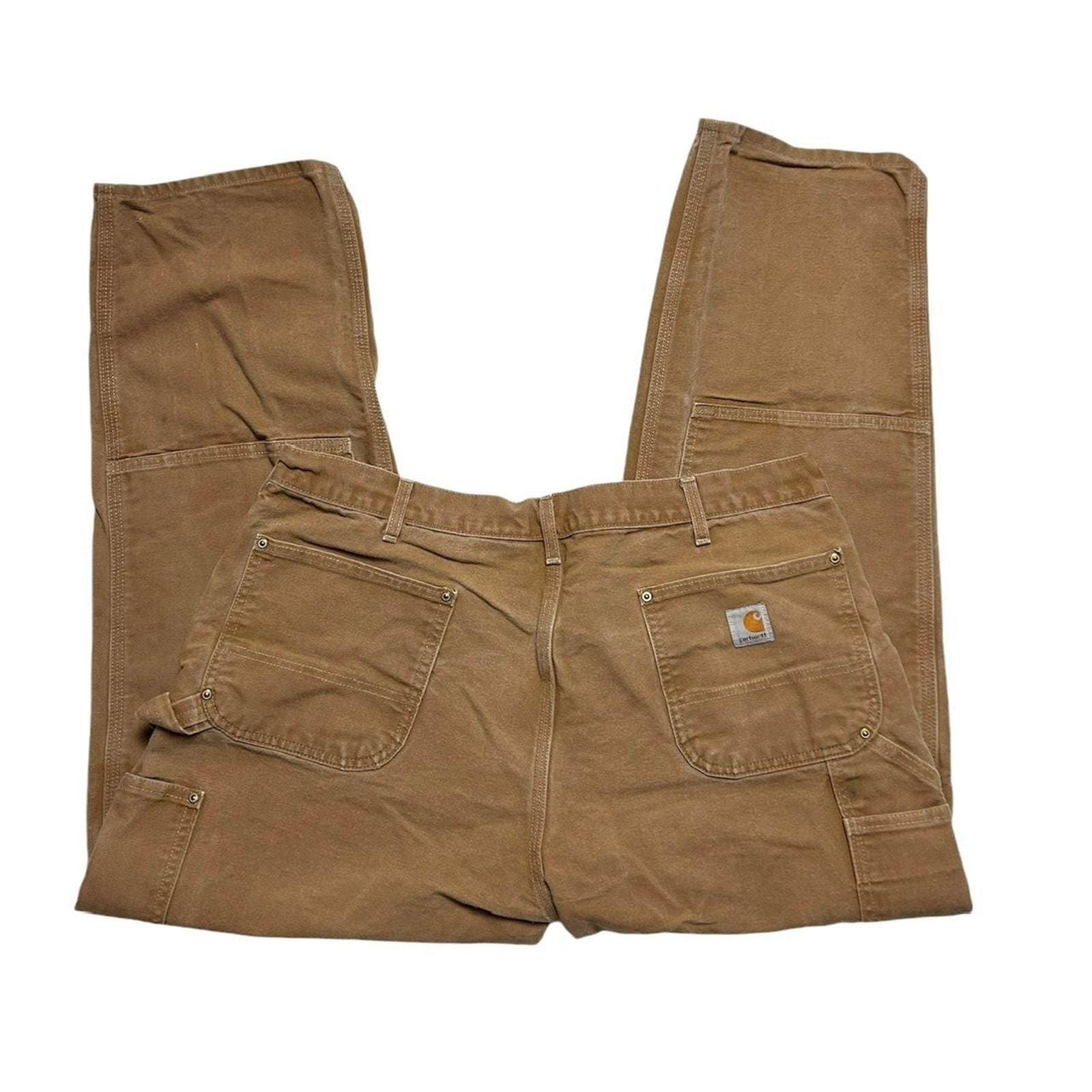 Carhartt B01BRN USA Made VTG Double Knee Duck Canvas Carpenter