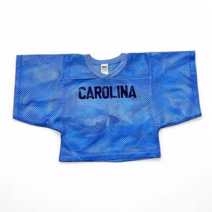 UNC Carolina Tarheels 80s Vintage Cropped Mesh Football Jersey Small image 1
