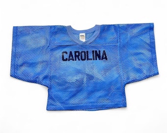 UNC Carolina Tarheels 80s Vintage Cropped Mesh Football Jersey Small