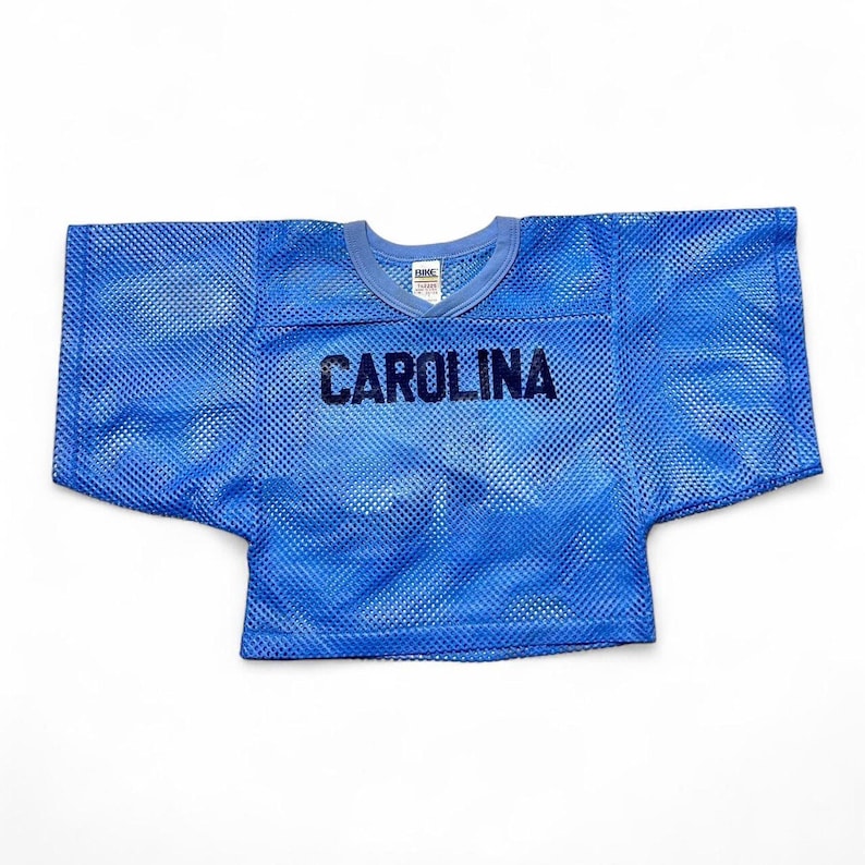 UNC Carolina Tarheels 80s Vintage Cropped Mesh Football Jersey Small image 1