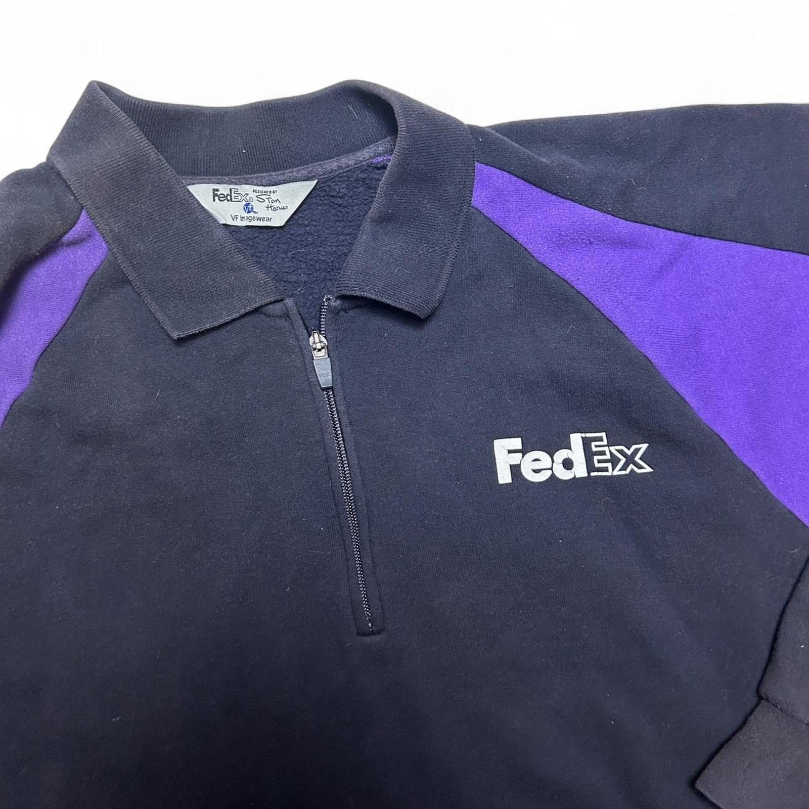 Fedex Federal Express Stan Herman Vintage 90s VF Imagewear Zip 