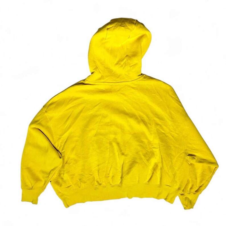 Nike Vintage Y2k Center Swoosh hoodie geel boxy sweatshirt groot afbeelding 4