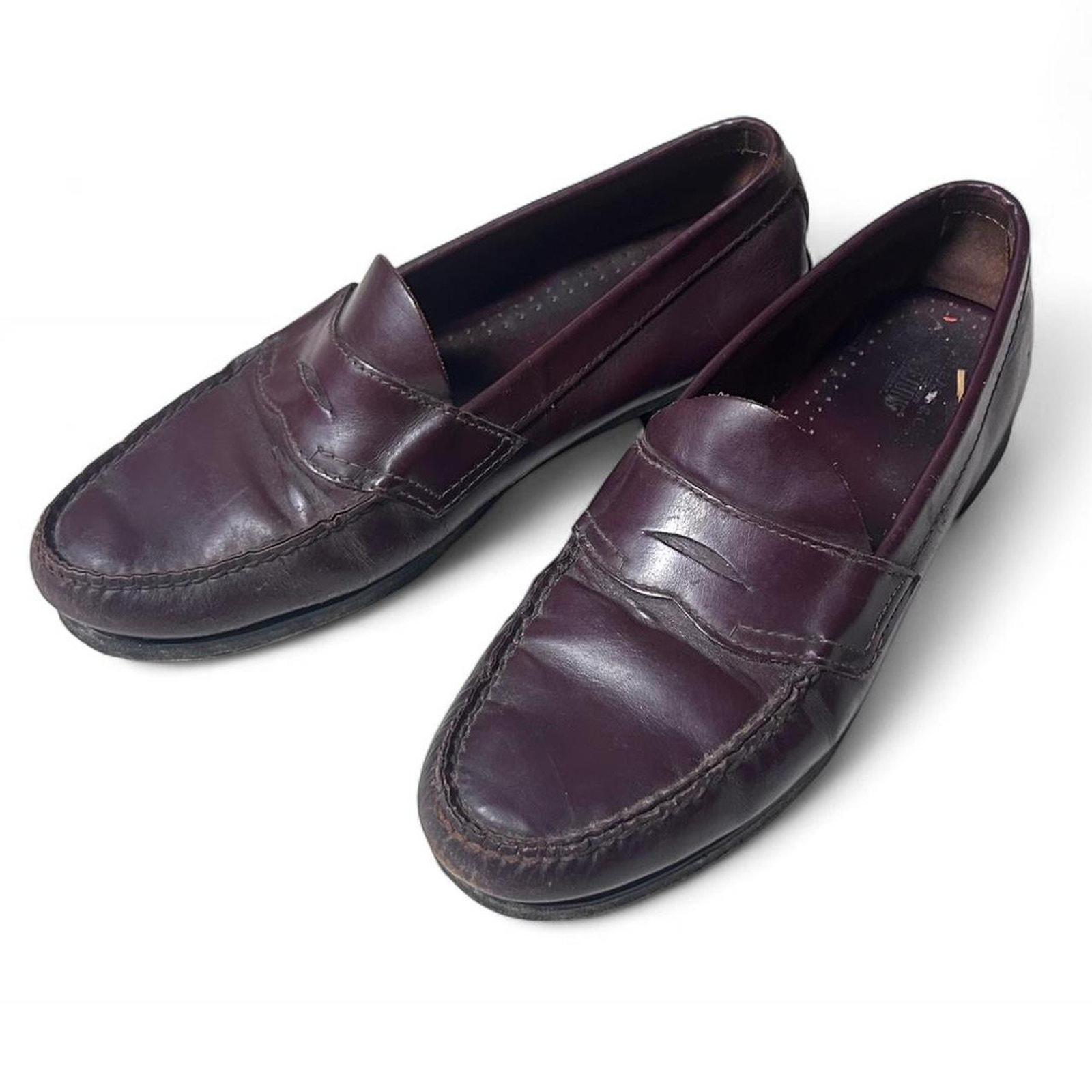 GH Bass & Co Weejuns Penny Loafers Dress Shoes Burgundy 
