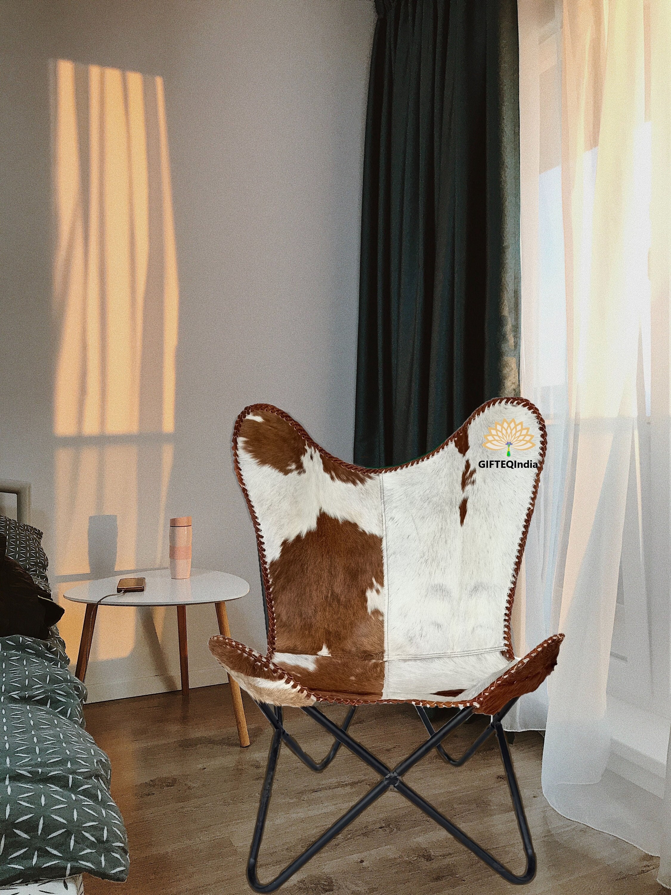 chaise Papillon En Cuir