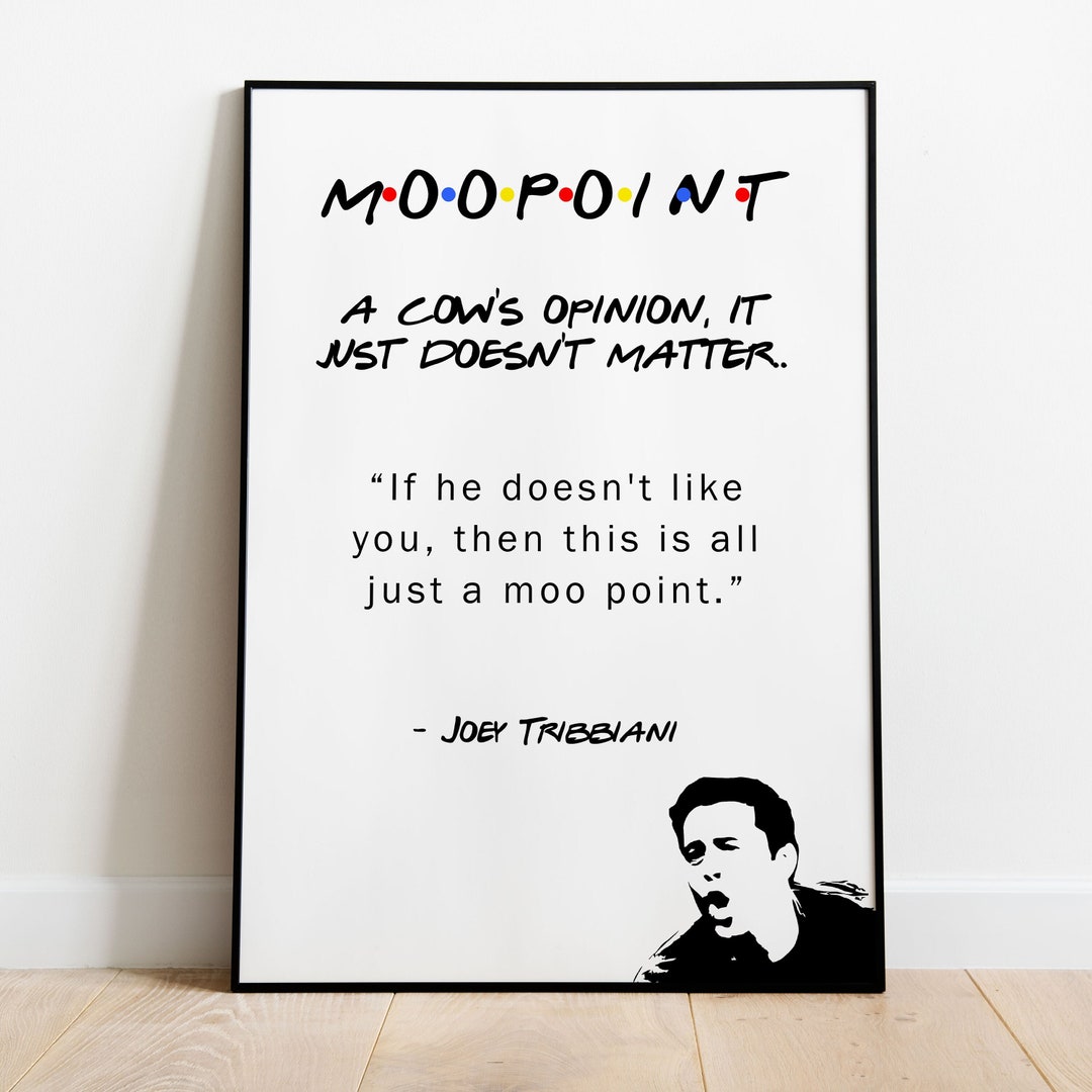 Friends TV Series Wall Art Decor Print Moopoint Funny Wall Print, A3,A4