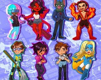 Dispatch Character Acrylic Keychains