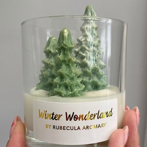 Handmade Christmas Tree Scented Candle, Festive Home Decor, Unique Holiday Gift, Winter Candle