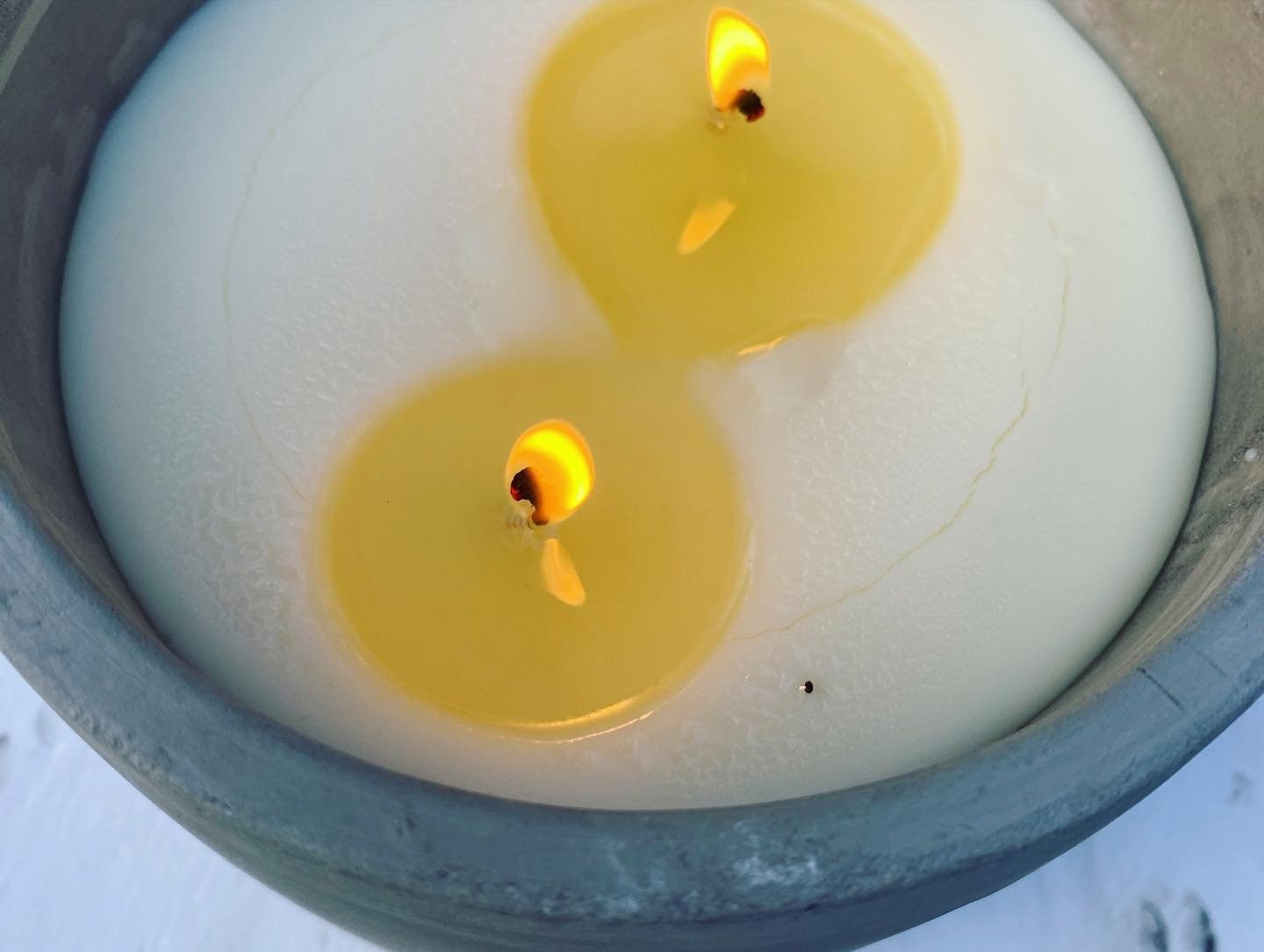 Outdoor Citronella Essential Oil Soy Wax Candle in Grey Etsy UK