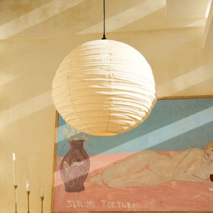 PRE-ORDER Round Shape Linen Pendant Light Shade lamp shades, hanging light pendants, fabric pendants, linen light pendants image 4