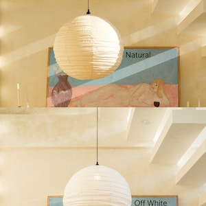 PRE-ORDER Round Shape Linen Pendant Light Shade lamp shades, hanging light pendants, fabric pendants, linen light pendants image 9