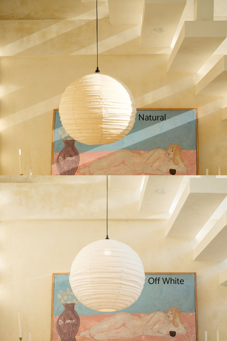 PRE-ORDER Round Shape Linen Pendant Light Shade lamp shades, hanging light pendants, fabric pendants, linen light pendants image 9