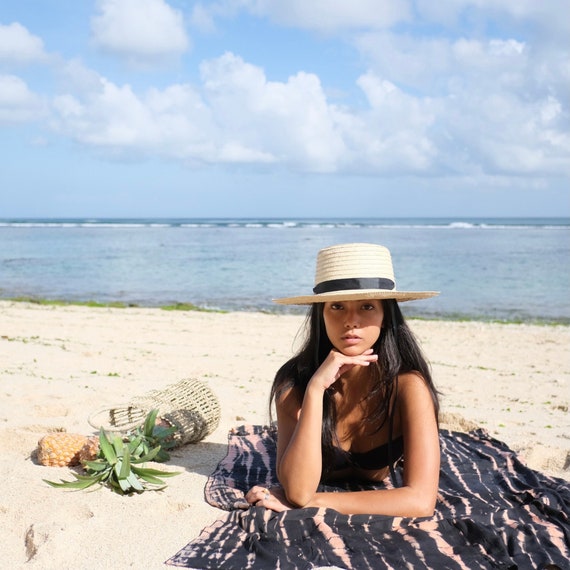 Iris Woven Sun Hat in Natural Beach Hats, Vacation Hats, Travel