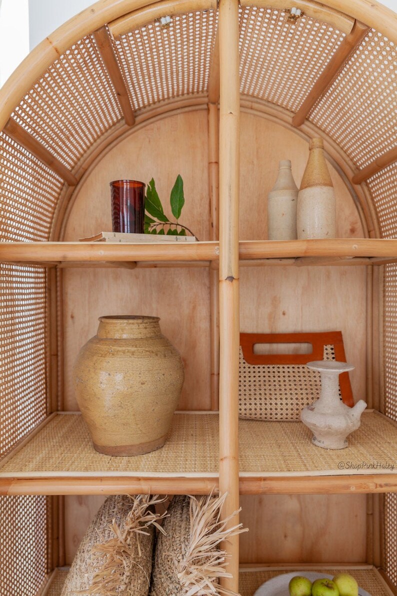 The Perris Rattan Cane Arch in Stock Etsy