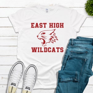 East High Wildcats Tee | High School Musical | Troy Bolton | Gabriella Montez | Sharpay Evans | Ryan Evans | Gift