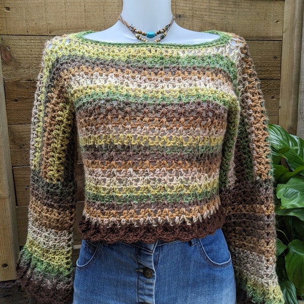 Crochet Handmade Crop Jumper