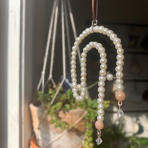 Boho Pearl &quot;Rainbow&quot; Pendant Suncatcher
