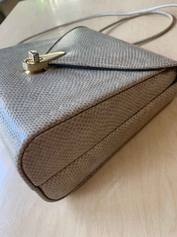 Vintage Scaled Square Crossbody/Long Strap Handbag Gem