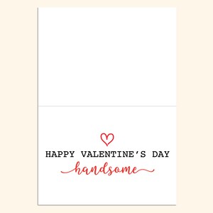 Valentines Card for Him Printable Happy Valentine's Day | Etsy
