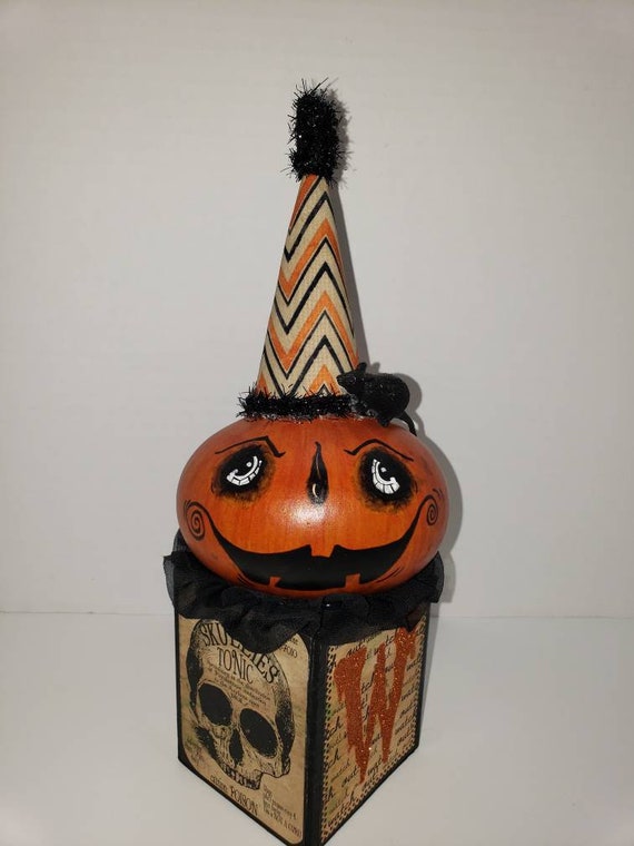 Pumpkin Head Happy Face - Etsy