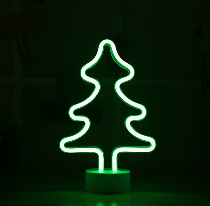 LED Christmas tree Neon Light Christmas tree Neon Led Sign Etsy