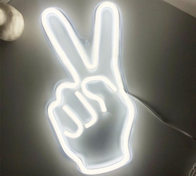 LED Neon Sign Light Neon Light Wall Word Poster Background Etsy
