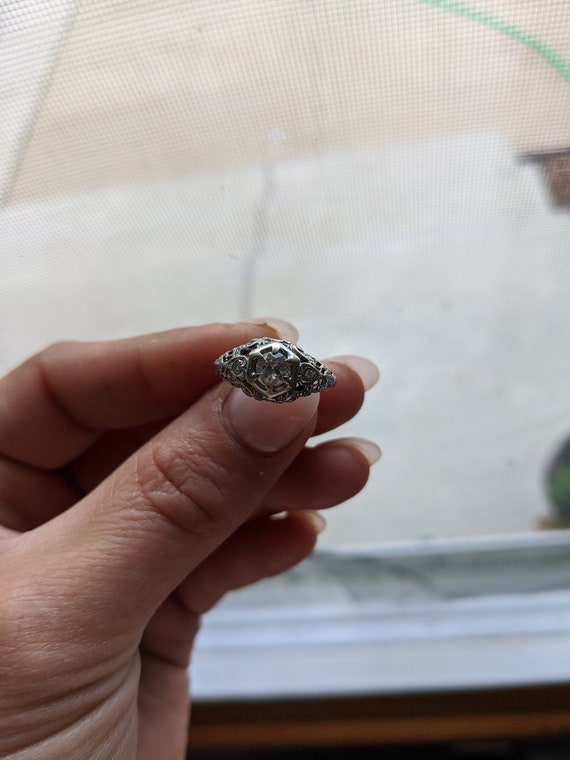 Early 1900s Art Deco engagement ring