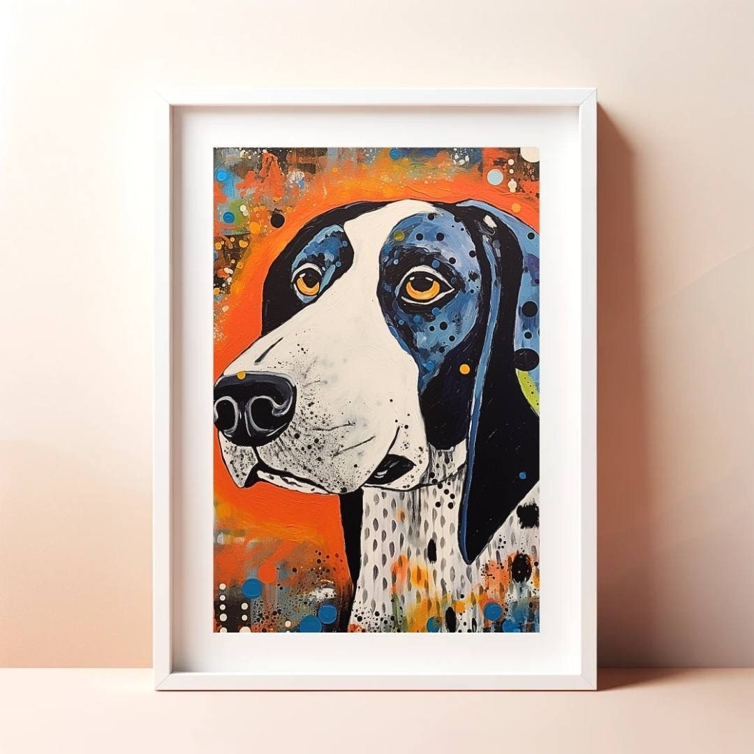 Abstract Dog Art Print: Colorful Animal Painting (digital Download) - Etsy
