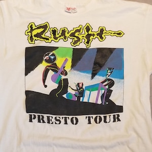 RUSH PRESTO TOUR 1990 Tシャツ バンT ロックT短丈BOX | Jryshop2023