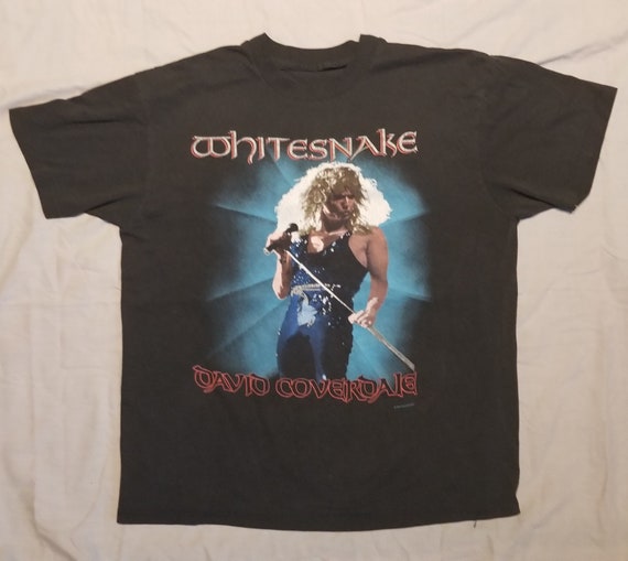 Vintage White Snake David Coverdale Concert Tshirt - image 1