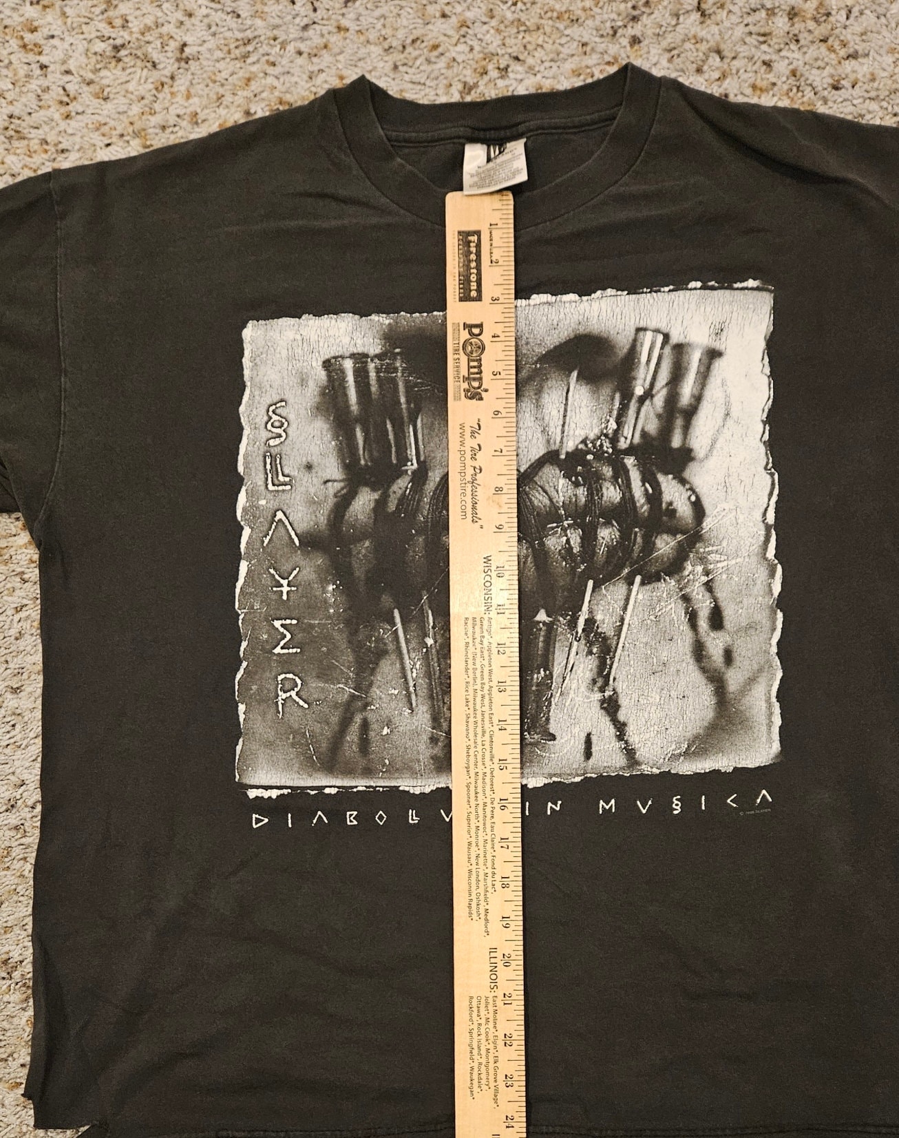 Vintage - 1998 - Slayer - Diabolus in Musica - Concert T-shirt - Etsy