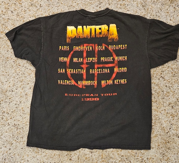 PANTERA EUROPEAN TOUR 1998 Tシャツ XL Vintage Pantera 98 Trendkill European Tour Shirt Size Large