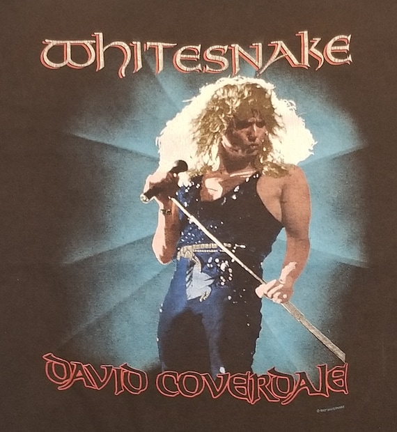 Vintage White Snake David Coverdale Concert Tshirt - image 3