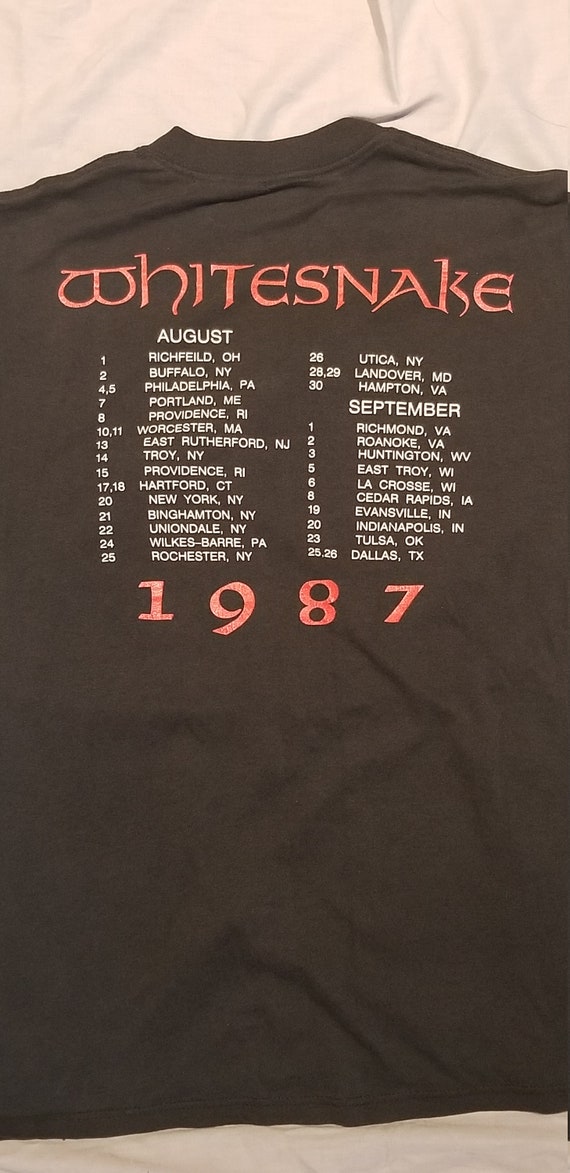 Vintage White Snake David Coverdale Concert Tshirt - image 4