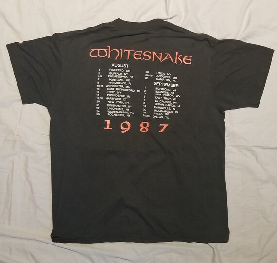 Vintage White Snake David Coverdale Concert Tshirt - image 2