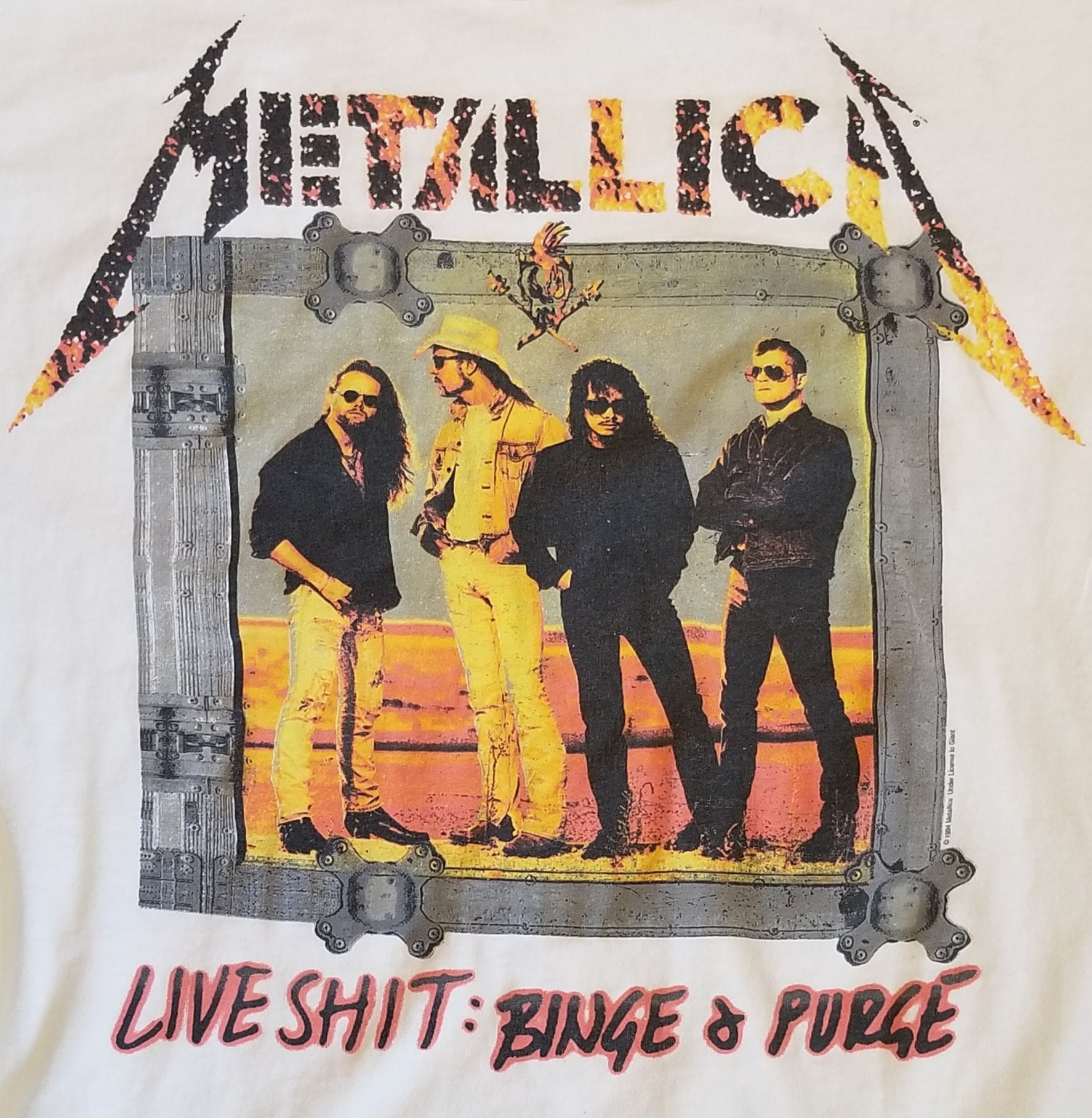楽天市場】METALLICA LIVE SHIT BINGE & PURGE Vintage Long T