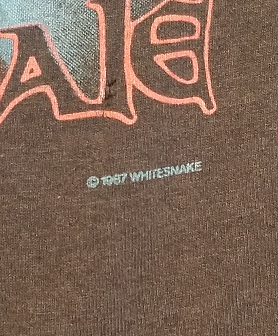 Vintage White Snake David Coverdale Concert Tshirt - image 5