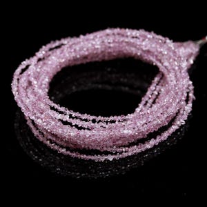 Perle di quarzo di diamante Herkimer naturale estremamente rare~AAAA+, perle di scaglie di diamante rosa, perle grezze di diamante rosa, perle di pepite di diamante rosa.