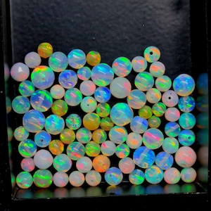 AAA Ethiopian Opal Beads: Natural Round Opal Balls for Necklace