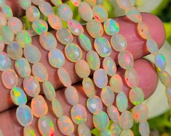 Ethiopian Opal Uncut Nuggets Beads, 16 Inch, Opal Tumble Beads, Multi Fire Opal Beads AAA Natural Opal Smooth tumble Beads
