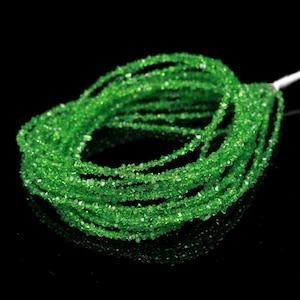 Perle di pepite di quarzo di diamante Herkimer verde chiaro, perle di pietra preziosa di diamante grezzo A+++, pietra grezza di Herkimer.