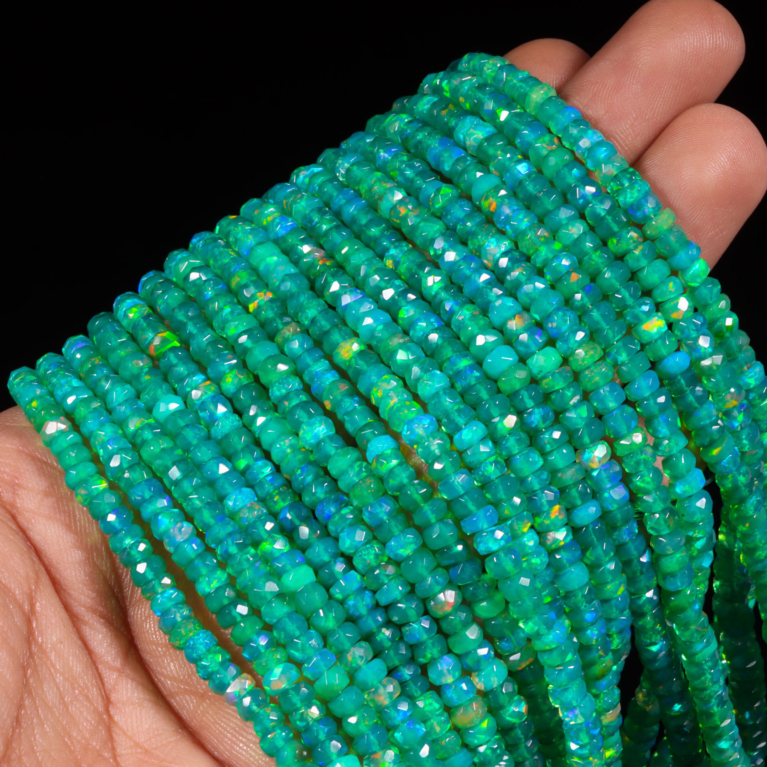 Green Opal Beads for Jewellery Making - Dearbeads