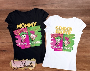 Fairly Odd Parents Shirt DTF Sublimation Fairly Odd Parents Gender Reveal Cosmo or Wanda Digital File Only Instant Download Template