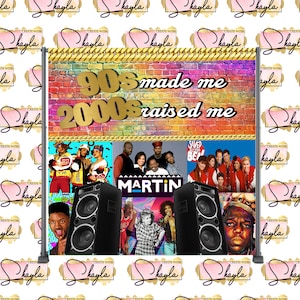 Throwback 90s 2000s Backdrop 90s Made Me 2000s Raised Me - Digital Download File Only