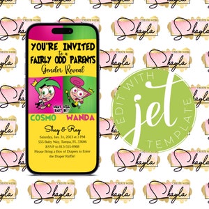 Fairly Odd Parents Digital Invite