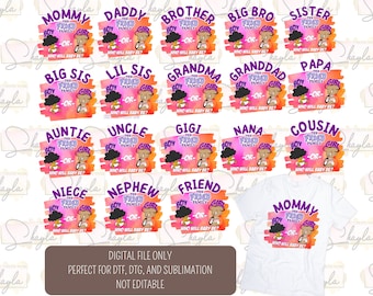 Proud Family Gender Reveal Shirt Template - DIGITAL FILE ONLY