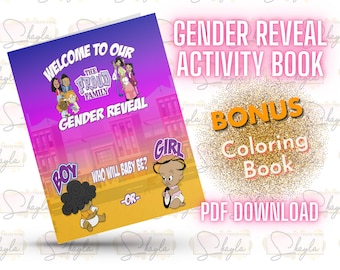 Proud Family Gender Reveal Activity Book