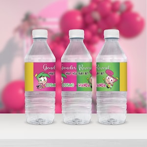 Fairly Odd Parents Water Bottle Labels